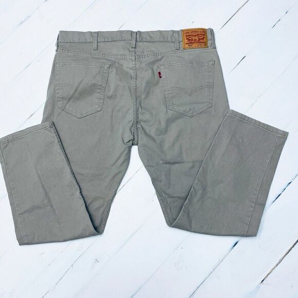 Levi's 502 All Seasons Men's Khaki Tan Regular Tapered Fit Chino Tag 40x30 - Picture 1 of 14